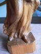 Heiligenfigur Madonna Mit Kind Deko 38cm Holzschnitzerei Holzarbeiten Bild 3