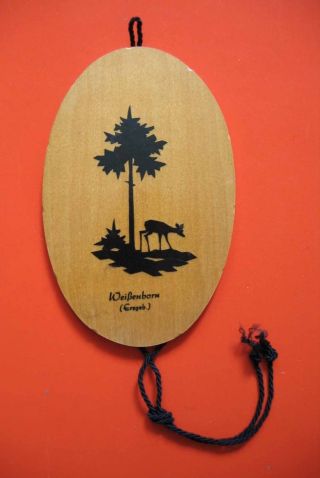 Platte Holzplatte Holz Geschnitzt Mit Aufgearbeiteten Motiv Weißenborn (erzgeb) Bild