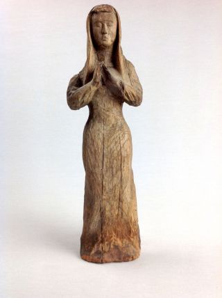 Maria Statue Holz Geschnitzt Handgemacht Wood Handmade Um 1800 Bild