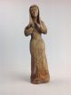 Maria Statue Holz Geschnitzt Handgemacht Wood Handmade Um 1800 Holzarbeiten Bild 5