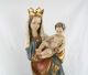 Große Geschnitzte Madonna Mit Kind,  Bunt Gefasst,  Oberammergau? H.  55,  5cm,  20.  Jhd Holzarbeiten Bild 1
