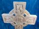Altes Holz Kreuz/kruzifix M.  Inschrift 46 X 22 X 2 Cm Topp Erhalten Altar Stand Skulpturen & Kruzifixe Bild 2