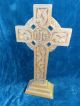 Altes Holz Kreuz/kruzifix M.  Inschrift 46 X 22 X 2 Cm Topp Erhalten Altar Stand Skulpturen & Kruzifixe Bild 3