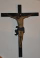 Grosses Antikes Handgeschnitztes Holzkreuz Kruzifix / Altarkreuz Ca.  160 Jahre Holzarbeiten Bild 2