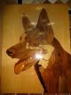 ältere Wandbilder Schäferhund Tiger Intarsienbild Intarsien Holz Einlegearbeit Holzarbeiten Bild 3