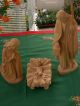 9x Xl Holzfigur - Heiligenfigur - Krippenfiguren - Geschnitzt - 30 Cm - Deko Holzarbeiten Bild 1