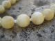 Antike Perlen Kugelkette Aus Bein Erbach Plus Ohrstecker,  76 Gramm Ketten Bild 4
