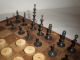 Antike Schachfiguren Aus Bein Um 1900 Schach Schachspiel,  Schachbrett Gefertigt vor 1945 Bild 6