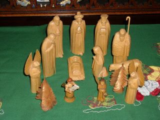 14xholzfigur - Heiligenfigur - Krippenfiguren - Erzgebirge - Geschnitzt - 11 Cm - Deko Bild