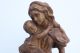 Sehr Große Madonna Mit Kind,  Handgeschnitzt,  Vollholz,  Ca.  80 Jahre Alt,  50 Cm Holzarbeiten Bild 6