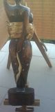 Afrikanische Figur Große Hand Geschnitzte Holz Figur Holzarbeiten Bild 1