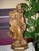 Holzfigur - Heiligenfigur - Hl.  Paulus Mit Schwert Und Buch - Geschnitzt - Deko - Südtirol? Holzarbeiten Bild 4