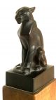 Art Deco - Kubistisch Expressiver Panther Um 1920 - Holz 1900-1949 Bild 2