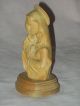 Jungfrau Maria Büste Holz Holzfigur Figur Geschnitzt Schnitzerei Holzarbeiten Bild 1