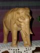 Holzfigur - Krippenfigur - Elefant - Geschnitzt - Deko - 15cm - Serie Holzarbeiten Bild 1