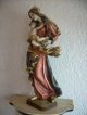 Madonna Mit Kind Wandsockel Holzfigur Handgeschnitzt 68 Cm. Skulpturen & Kruzifixe Bild 5