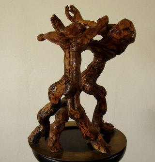 Very Rare Sehr SchÖnes Holz Natur Skulptur Schnitzerei Tanzende Ballett - Figure Bild