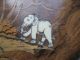 Altes Elefanten Reliefbild Bein Bild,  Wand Bild,  Altes Bild Holzarbeiten Bild 5