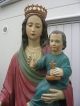 Mutter Gottes Mit Kind,  Massiv Holz,  Ca.  200cm Hoch Skulpturen & Kruzifixe Bild 2