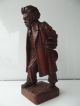 Alte Große Skulptur Ludwig Van Beethoven Figur Holz Geschnitzt Von 1934 Signiert 1900-1949 Bild 1