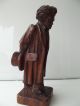 Alte Große Skulptur Ludwig Van Beethoven Figur Holz Geschnitzt Von 1934 Signiert 1900-1949 Bild 2