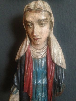 Madonna Auf Weltkugel,  Geschnitzt,  Holzschnitzerei,  Figur,  Wohl 18 Jhd.  Alt Bild