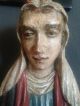 Madonna Auf Weltkugel,  Geschnitzt,  Holzschnitzerei,  Figur,  Wohl 18 Jhd.  Alt Holzarbeiten Bild 2