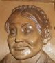 Geschnitztes Reliefbild Holz - Großmutter,  Oma - Holzarbeiten Bild 1