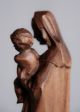 Holz Figur Sehr Feine Schnitzarbeit Handarbeit Madonna Maria Jesus Kind 19,  5 Cm Holzarbeiten Bild 2