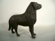 Alte Holz Figur Hund Mit Glasaugen Holzarbeiten Bild 1