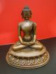 Anmutiger Amitayus - Sitzender Bronze Buddha Entstehungszeit nach 1945 Bild 2