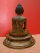 Anmutiger Amitayus - Sitzender Bronze Buddha Entstehungszeit nach 1945 Bild 4