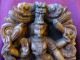 Antikes Holzrelief Vishnu Buddha Tempelfries Hausaltar Holzpanel Skulptur Indien Asiatika: Indien & Himalaya Bild 3