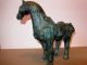 Buddha Ganesha Tang Pferd Tangpferd China Bronze Eisen Skulptur Figur Reichtum 1950-1999 Bild 3