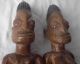 2 X Yoruba Figur Antik Holz Zwillinge Ibeji Aus Nigeria - Holzfigur Afrika 25 Cm Entstehungszeit nach 1945 Bild 5
