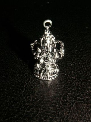 Silber Ganesh Ganesha Buddha Glücksbuddha Anhänger Amulett Sohn Shivas Bild