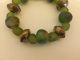 Weihnachten Wunderschöne Krobo Beads 15 Grüne Perlen 5 Spacer Ghana Afrika Top Entstehungszeit nach 1945 Bild 2