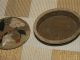 Handgeschnittene Steindose - Etui - Dose Mit Perlmutt Intarsien Entstehungszeit nach 1945 Bild 4