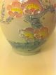 Vase Keramik Porzellan Made In Japan 21,  5 Cm Blumenmuster Handgemalt Entstehungszeit nach 1945 Bild 3