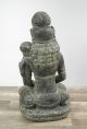 Buddha Figur Skulptur Sitzend Lavasand Indonesien Stein 48cm 16kg Entstehungszeit nach 1945 Bild 4