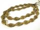 Schöner Strang Messingperlen Gelbguß Ghana Brass Beads Ashanti Akan Afrozip Entstehungszeit nach 1945 Bild 1