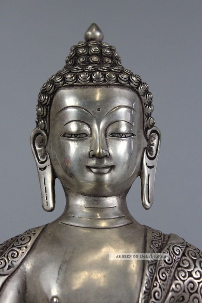 Amitabha Buddha Statue Bronze Skulptur Tibet Asiatika Asien Figur China Entstehungszeit nach 1945 Bild