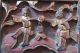 Antike Holz - Schnitzerei - China /teilweise Vergoldet 19jh.  Gr:24x14,  3x1,  2 Cm Asiatika: China Bild 1
