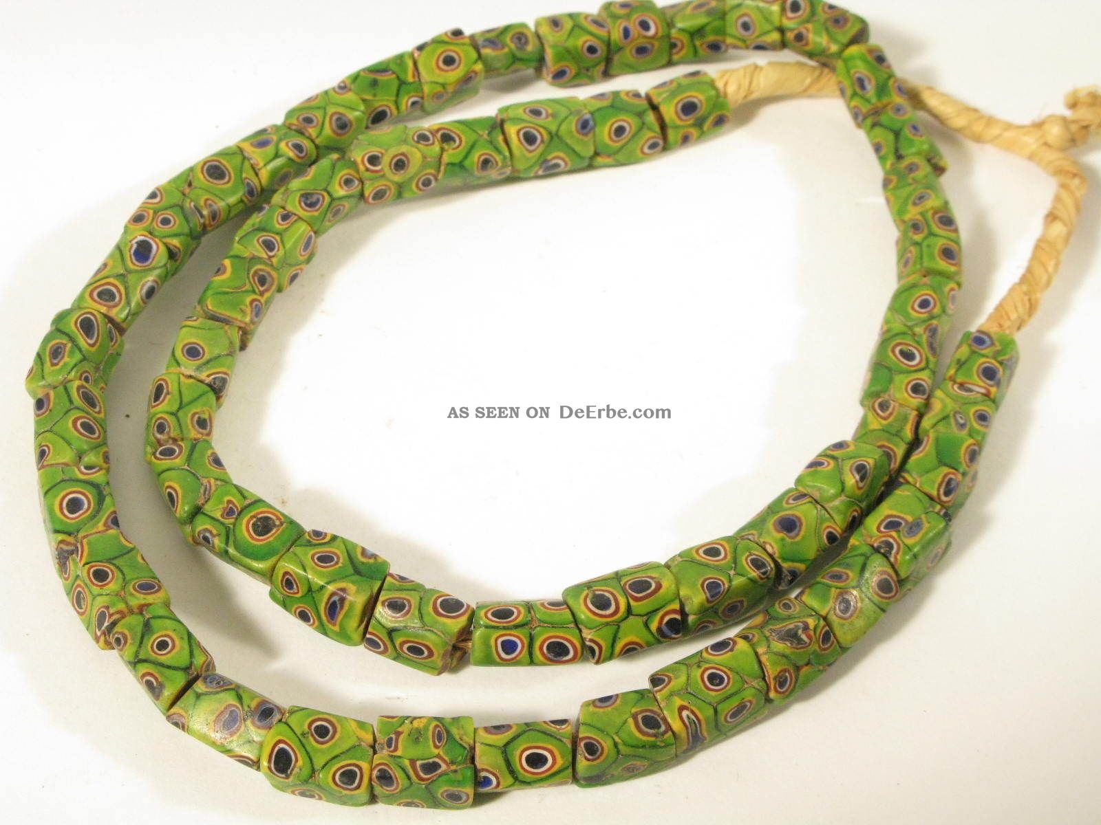 Antike Millefiori Glasperlen Antique Venetian Glass Trade Beads Murrine Afrozip Afrika Bild