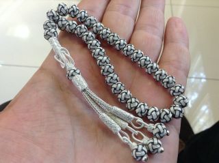 Tesbih Gebetskette Islamic Prayer Beads 1000 Ayar/karat Saf Silber Gümüs Bild