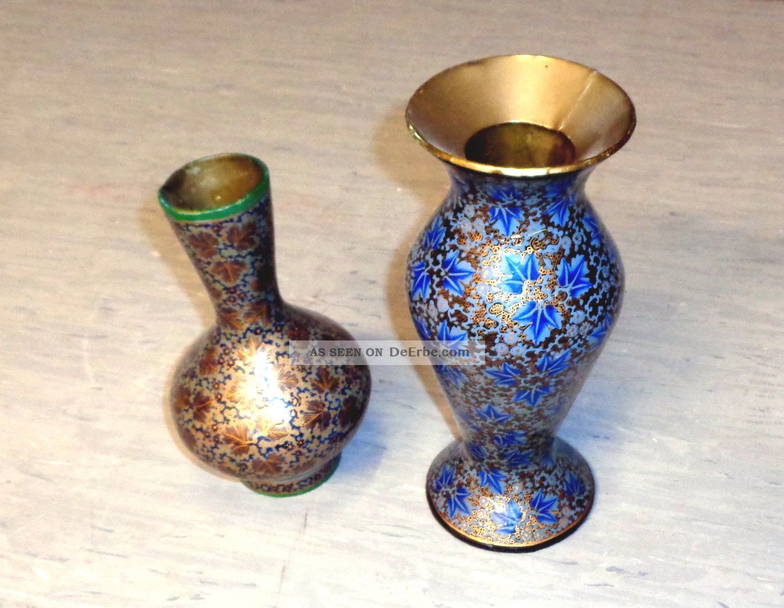2 Indische Vasen Sehr Edel Antik Asiatika: Indien & Himalaya Bild