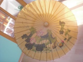 6 Große Asiatische Sonnenschirme / Papierschirm / Reispapier / Dekoration Bild