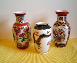 3 Vasen - Chinesische Motive,  Alter Unbekannt Bild