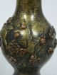 Paar Feine Miniaturvasen Aus Messing Sentoku Vase Höhe 10 Cm Meiji Japan Um 1900 Asiatika: Japan Bild 3