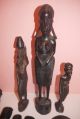 9 Stück Afrikanische Masken Figuren Konvolut Kamm Besteck Maske Handgeschnitzt Entstehungszeit nach 1945 Bild 1